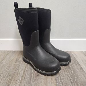 Muck Boot Rugged II Rain Winter Boot Insulated Black Kid's Youth 4 Unisex